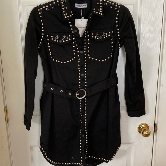 Cecilia Fashion Dresses & Skirts - Black Studded Dress